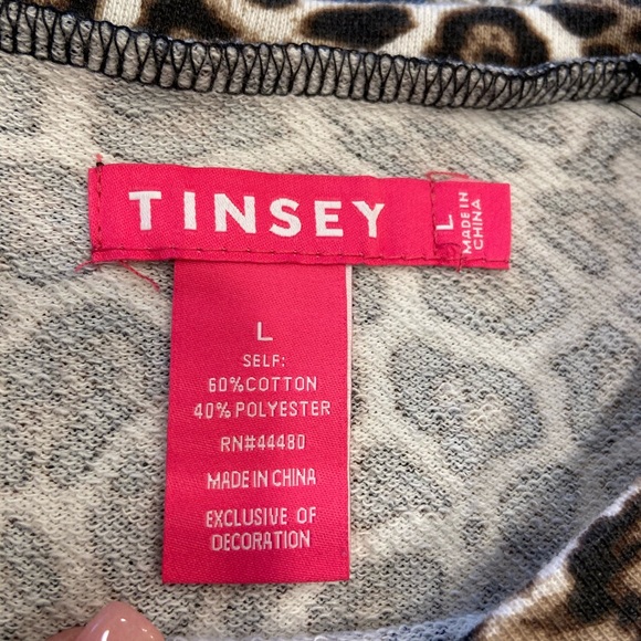 Girls leopard sweatshirt with lace trim - Picture 3 of 3